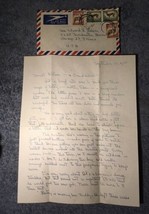 1955 Air Mail Letter South Africa To Mom In Chicago Story Of Kid - £3.91 GBP
