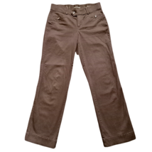 Dockers Womens Vtg 90s Casual Pants Size 4 M Brown Comfort Chinos Straig... - $14.83