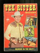 Tex Ritter 15-1952-FEBRUARY-MUDER In The Hills Vg - £40.01 GBP