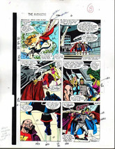 Original 1988 Avengers 296 Thor She-Hulk color guide art page 8: Marvel Comics - $54.54