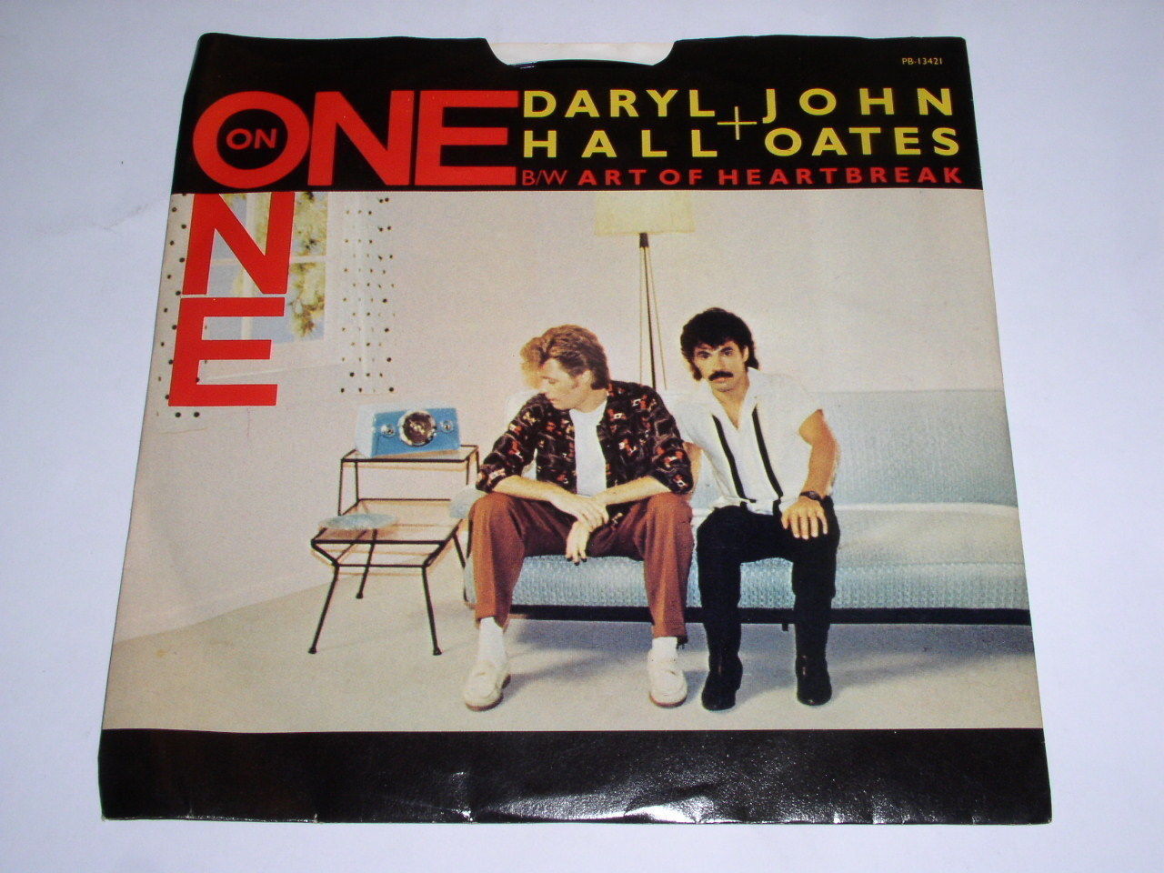 Hall & Oates One On One 45 Rpm Record Picture Sleeve Art Of Heartbreak ...