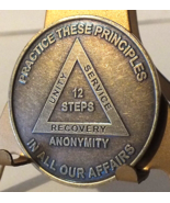 Alcoholic Recovery Principles Medallion Coin Medal Token AA Anonymous -1... - £3.91 GBP