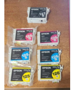 7 Virgin Genuine EMPTY and FULL Epson 127 125 126 Inkjet Cartridges QUAL... - $532.95 MXN