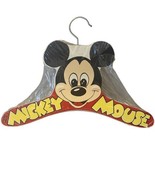 Vintage DISNEY Wooden Mickey Mouse Children&#39;s Clothes Clothing Hanger RO... - £7.43 GBP