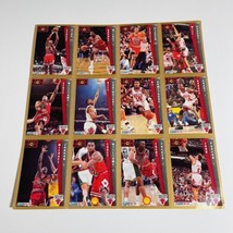 RARE 1992-93 Fleer Chicago Bulls Back-2-Back Uncut Sheet Jordan Pippen Paxson 2 - £11.35 GBP