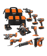 18V Brushless Cordless 9-Tool Combo Kit with (2) 2.0 Ah and (1) 4.0 Ah M... - £1,079.28 GBP