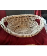 Willow, Wicker Laundry Storage Basket heavy sides built-in handles,  24 ... - £8.52 GBP