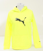 Puma Acid Yellow Pullover Hooded Sweatshirt Hoodie Youth Boy&#39;s XL NWT - $69.29