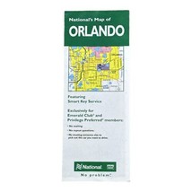 Orlando Florida Map 1994 from National Car Rental Vintage - $9.99
