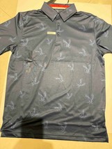 Walter Hagen EAGL Polo Shirt Men SZ XXL DARK Blue 11 Majors Golf Perform... - $24.40