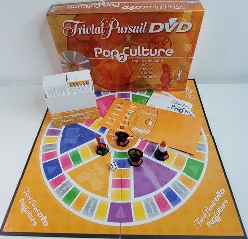 TRIVIAL PURSUIT DVD Pop-2-Culture Board Game Parker Brothers - £5.75 GBP