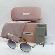 MIU MIU MU52YS ZVN5D1 Pale Gold/Grey Gradient 54-21-125 Sunglasses New Authentic - £214.33 GBP