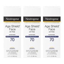 Neutrogena Age Shield Face Oil-Free Sunscreen Lotion with Broad Spectrum SPF 70, - £50.16 GBP