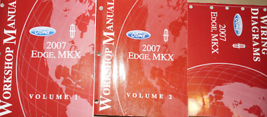 2007 Ford Edge Lincoln MKX Service Shop Workshop Repair Manual Set OEM W EWD  - £39.14 GBP