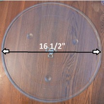 16 1/2&quot; NIOB GE OEM WB48X10046 MICROWAVE GLASS TURNTABLE TRAY NIOB - $1,296.08 MXN