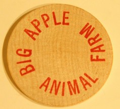 Vintage Big Apple Animal Farm Wooden Nickel New York - £3.86 GBP