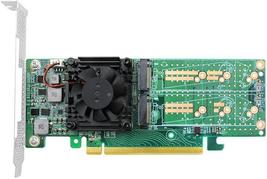 Linkreal PCIe 3.0 x16 to 4 Port M.2 NVMe SSD Swtich Adapter Card - $179.00