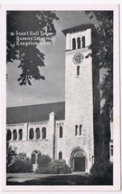 Ontario Postcard Kingston Grant Hall Tower Queens University Kingston Postcards - $3.43