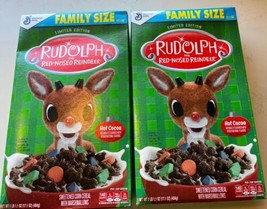 (2 ct) RUDOLPH THE RED NOSED REINDEER FAMILY SIZE (17.1 oz ea) HOT COCOA... - $19.79