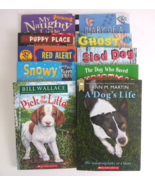 Lot of 10 Children&#39;s Chapter Books Paperback Novels All About Dogs &amp; Pup... - $29.09
