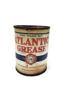 Vintage Atlantic Refining Co Grease 1 Lb Can Motor No 1 Gas Service Stat... - $39.81 CAD