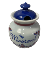 Vintage Doesburgsche Mosterd Ceramic Mustard Jar with Lid, Netherlands - £9.16 GBP