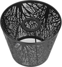 Black E27 Mini Lamp Shade Shadow Shades Wrought Iron Table Lampshade Forest Tree - £29.56 GBP