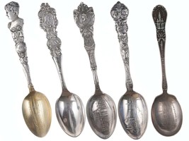 Antique Exposition Spoon collection 1893, 1904, 1915 - $143.55