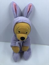 Disney Store Mini Bean Bag Plush ~ Winnie the Pooh Easter bunny Lavender - £6.21 GBP
