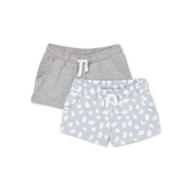 2 PACK - Hollywood Girls&#39; Printed and Solid Knit Shorts Size SMALL (7-8) - £7.85 GBP