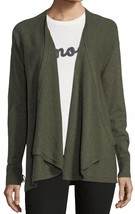 NWT Women&#39;s Marled by Reunited Lace-Up Back Olive Cardigan Sweater Sz M ... - £28.84 GBP