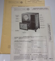 Vtg PhotoFact Westinghouse Models H-603C12 H-608C12  Instructions 1950 - $7.99