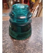 Vtg Insulator 2 tone Blue &amp; Green Over Under Hemingray  42 - $67.82 CAD