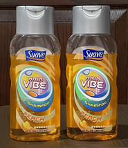 Suave Hair Vibe Peach Shampoo 12 oz Each Discontinued Lot Of 2 New - $27.72