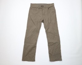 prAna Mens Size 34x30 Stretch Outdoor Hiking Brion II Pants Trousers Brown - £42.55 GBP
