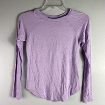 NWT Terez Girls Long Sleeve Crew Neck Sleep Shirt Purple Size S - $4.35