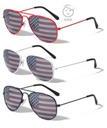 KIDS YOUTH USA FLAG PILOT AVIATOR SUNGLASSES UNITED STATES PATRIOTIC AME... - $223.15 MXN