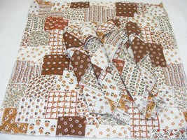 Vintage Handmade Napkins Set of 8 Multi Color Brown w Floral Pattern #J - $276.49 MXN