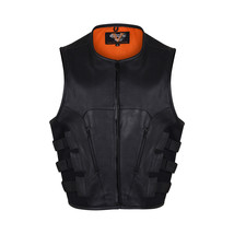 Vance Leather Men&#39;s Premium Leather &#39;Commando&#39; Tactical Style Vest - $1,715.64 MXN+
