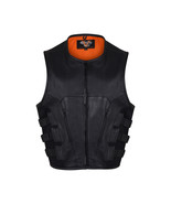 Vance Leather Men&#39;s Premium Leather &#39;Commando&#39; Tactical Style Vest - $130.54 CAD+