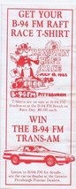1983 B94 FM Pittsburgh / Pontiac Trans Am VINTAGE Promotional Brochure - $14.84