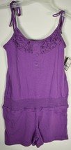 ORageous Girls Solid One Piece Romper in Bright Violet Size (M)10-12 New - $7.52