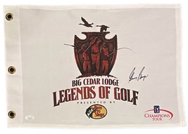 Gary Player Autograph Signed Golf Flag 2014 Legends Of Golf Flag Tour Jsa Cert - £119.87 GBP