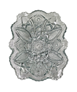 INDIANA GLASS Company Paneled Daisy &amp; Finecut Clear Lg Rectangular  Dish... - $23.66 CAD