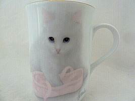 Otagiri Bob Harrison Coffee Tea Cup Mug Kitten Cat Ballet Slipper Made in Japan - £10.11 GBP