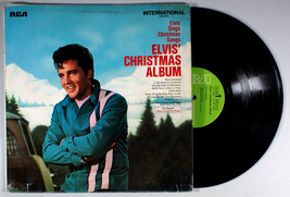 Elvis Presley - Elvis&#39; Christmas Album (1970) Vinyl LP • UK Import • Blue - £42.49 GBP