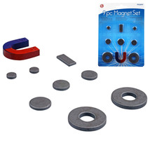 9 Pc Universal Magnet Set Multi Purpose Kit Science Ceramic Assorted Sha... - $13.99