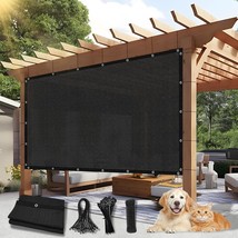 90% Outdoor Sun Shade Cloth, 10&#39;×10&#39; Pergola Shade Cover With Grommets,,... - £43.27 GBP