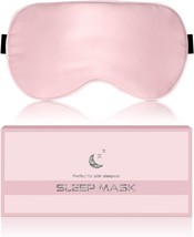 Silk Sleep Mask for Women - Authentic Natural Organic Mulberry Pink  - £11.65 GBP