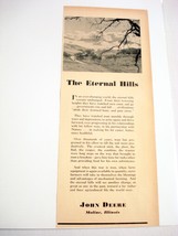 1943 Ad World War II John Deere, Moline, Illinois The Eternal Hills - £7.20 GBP